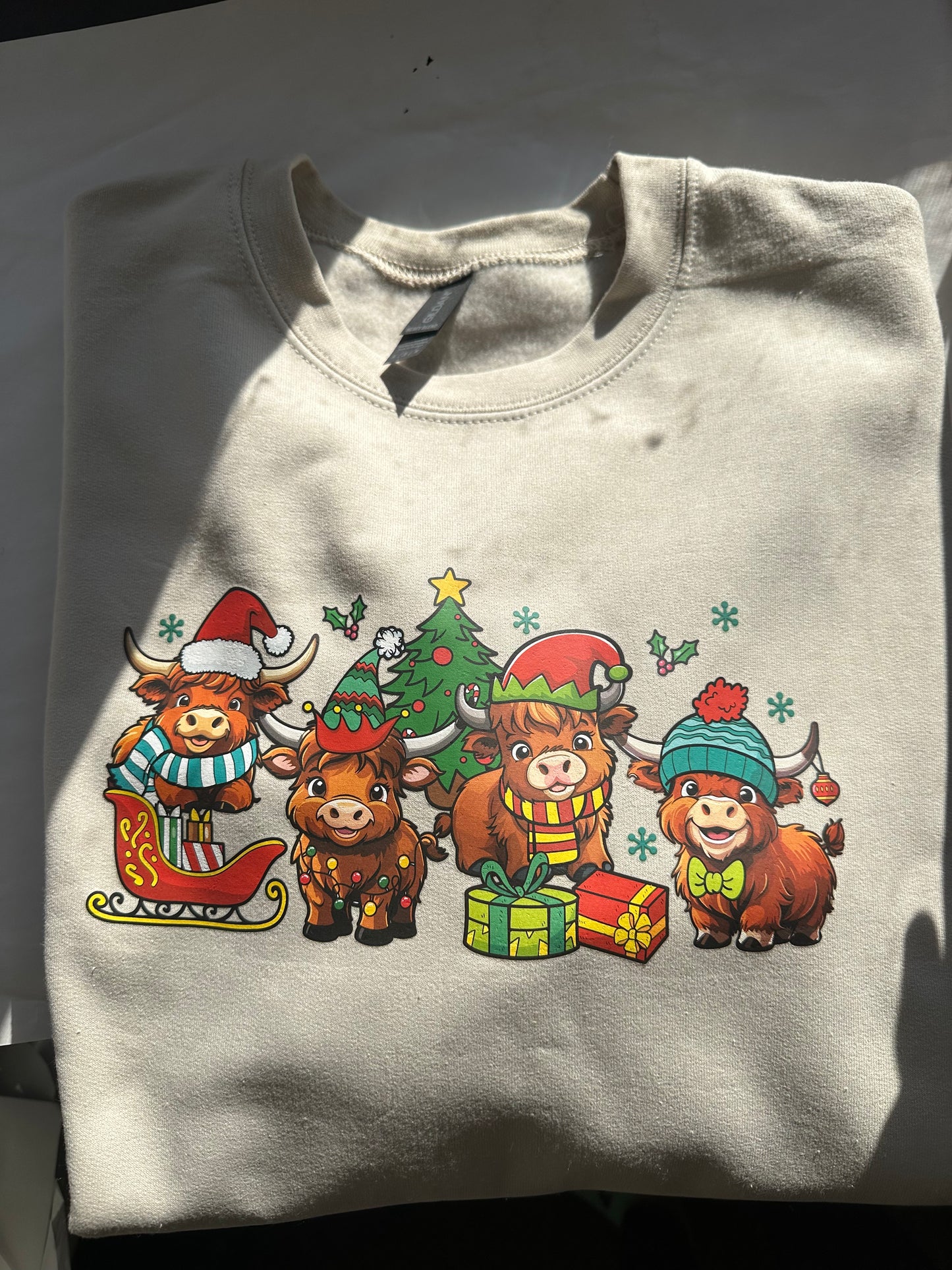 Christmas Cow Crewneck